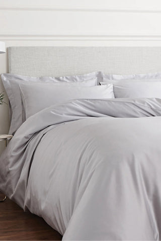 Bianca 400 Thread Count Sateen Housewife Pillowcase Grey Pair