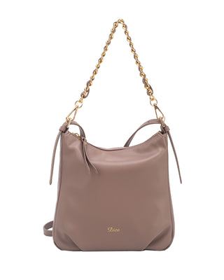 Alps Curved Zip Crossbody Bag Taupe