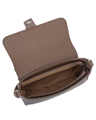 Aosta Flapover Crossbody Taupe