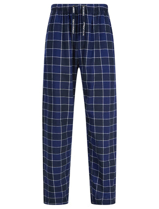 Tayos Checked Lounge Pants Ocean Blue