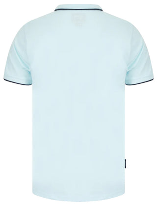 Barge Colour Block Polo Shirt Forget-me-not Blue