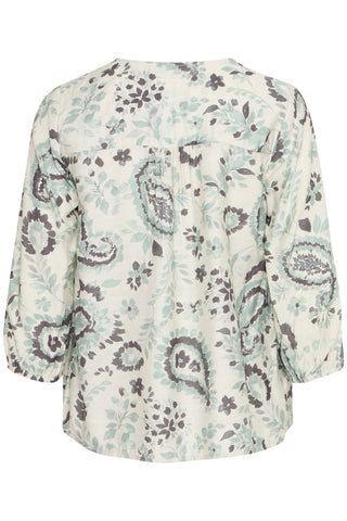 Ariana Blouse All Over Print |  Frosty Green