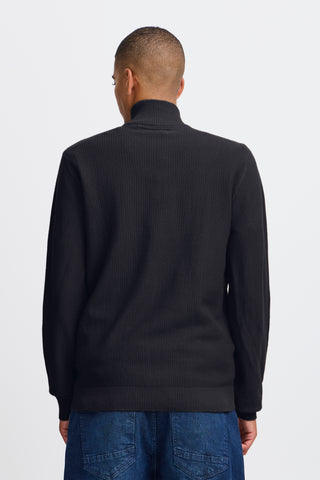 Blend 1/2 Zip Knit Black