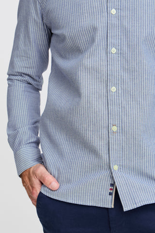 FQ1924 Steven Stripe Shirt Nautical Blue