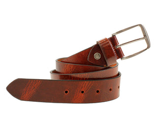 Vermont Leather Jeans Belt Tan