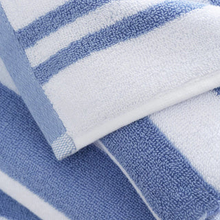 Reversible Stripe Jacquard Towel | Blue