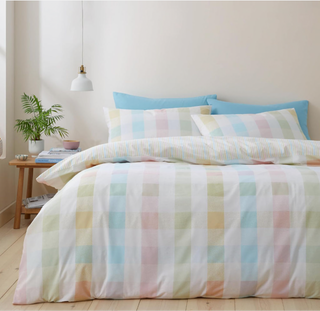 Spring Check Duvet Cover Set | Pastel