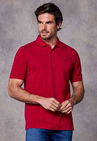 Rivet & Denim Mountain Polo | Red