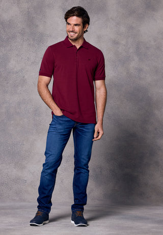 Rivet & Denim Mountain Polo | Burgundy