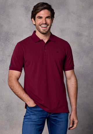 Rivet & Denim Mountain Polo | Burgundy