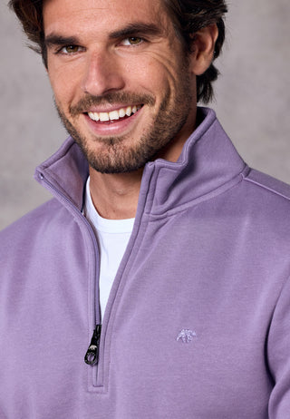 Rivet & Denim 1/4 Zip Flux Knit | Lilac