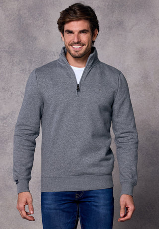 Rivet & Denim 1/4 Zip Flux Knit | Grey