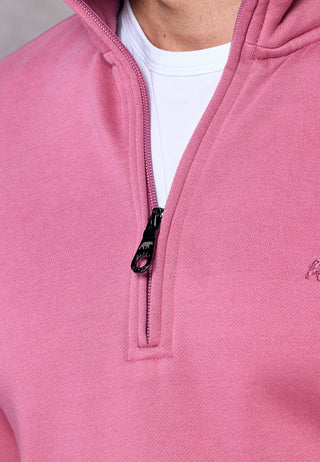 Rivet & Denim 1/4 Zip Flux Knit | Rose