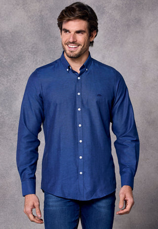 Rivet & Denim Oxford Shirt | Steel