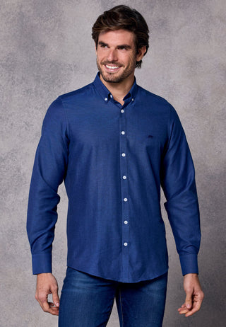 Rivet & Denim Oxford Shirt | Steel