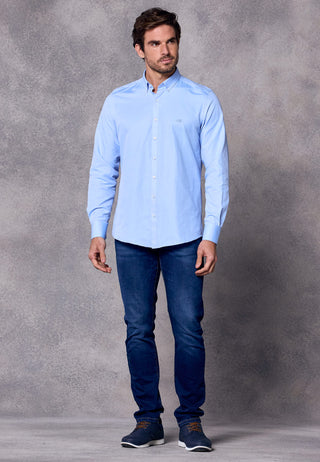 Rivet & Denim Oxford Shirt | Sky