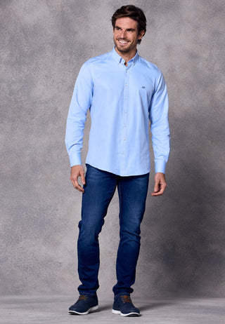 Rivet & Denim Oxford Shirt | Sky