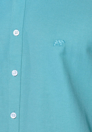 Rivet & Denim Oxford Shirt | Aqua