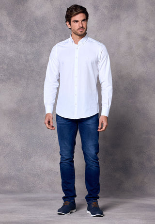 Rivet & Denim Oxford Shirt | White