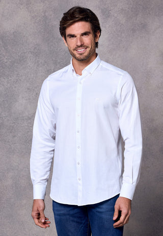 Rivet & Denim Oxford Shirt | White