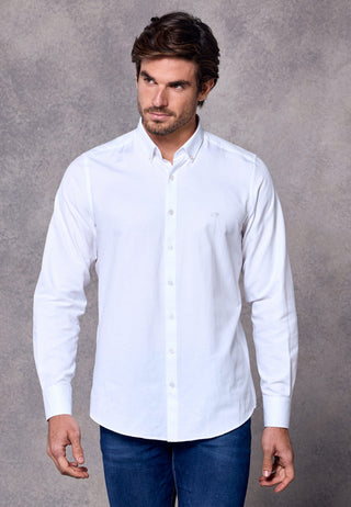 Rivet & Denim Oxford Shirt | White