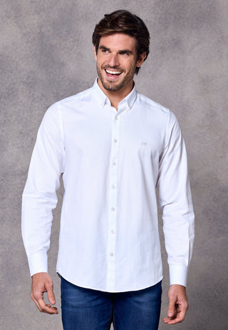 Rivet & Denim Oxford Shirt | White