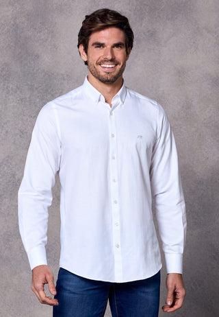 Rivet & Denim Oxford Shirt | White