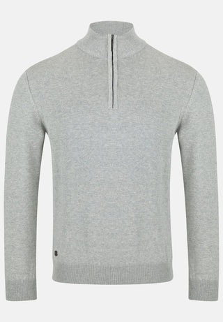 6th Sense Andrew 1/4-zip Jumper Light Grey