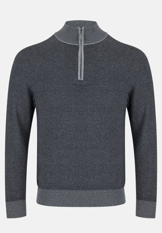 6th Sense Stanley 1/4 Zip Jumper Grey