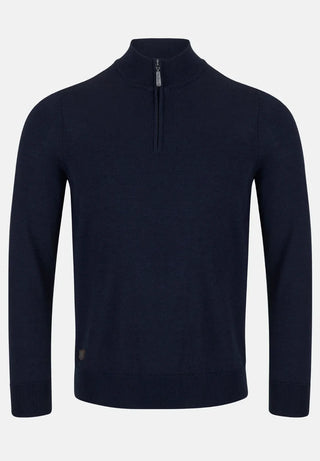 6th Sense Merino 1/4 Zip Jumper Dark Navy