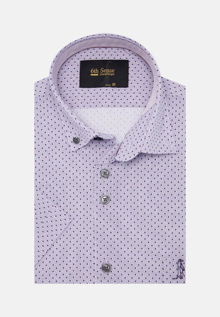 6th Sense Short Sleeve Regular-fit button-down Shirt Print #20