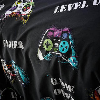 Game Over Duvet Cover Set | Black