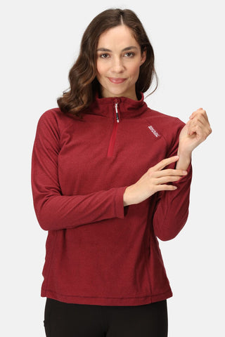 Women's Montes Lightweight Half-Zip Fleece Rumba Red