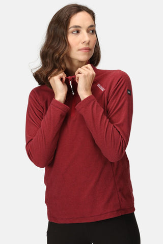 Women's Montes Lightweight Half-Zip Fleece Rumba Red