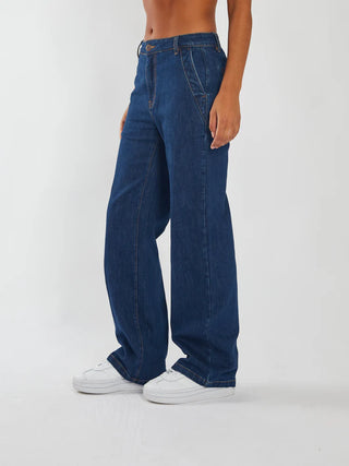 Diesel  Cara Wide Leg Blue Indigo