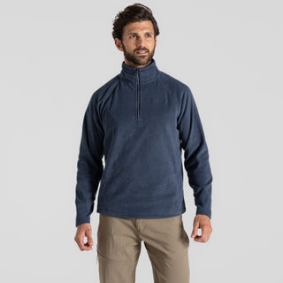 Men's Corey Half Zip Fleece Blue Navy Marl