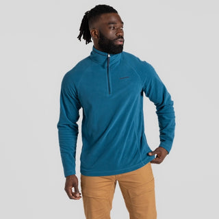 Men's National Trust Corey II Half Zip Fleece Brisk Blue