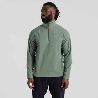 Men's National Trust Corey II Half Zip Fleece  Laurel Green