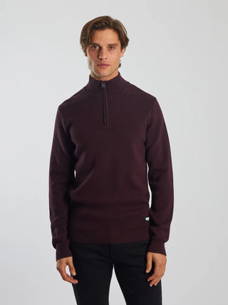 Colter Half Zip Wine Port