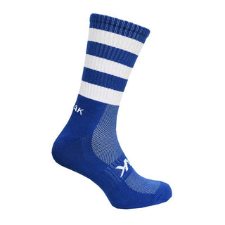 Atak Sports Shox Midleg Football Socks Blue White