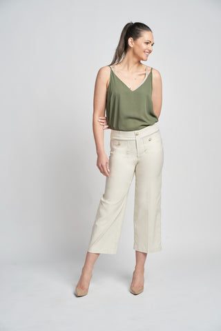 Nikki Culotte | Ecru