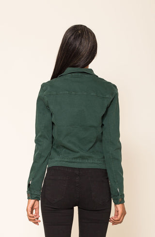 Donna Denim Jacket Forest Green