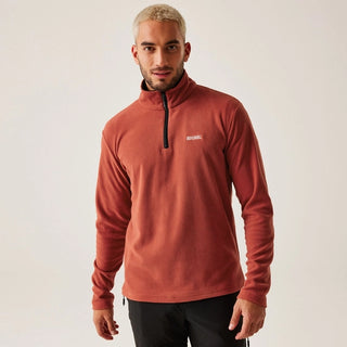 Men's Thompson Lightweight Half Zip Fleece Red Ochre