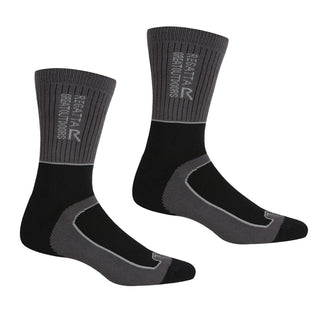 2 Pack Samaris 2 Season Sock Black Dark Steel