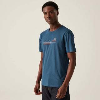 Men's Cline IX Tee Shirt Moonlight Denim