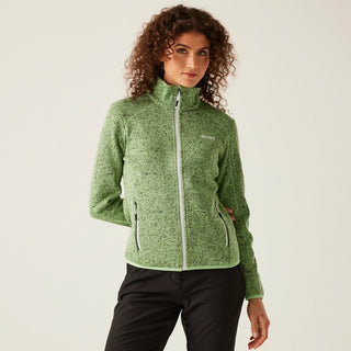 Women's Newhill Full Zip Fleece Quiet Green Seal Grey