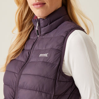 Women's Marizion Baffled Gilet Deep Plum