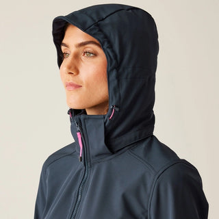 Women's Carisbrooke Softshell Jacket Navy Flamingo Pink