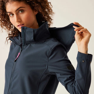 Women's Carisbrooke Softshell Jacket Navy Flamingo Pink