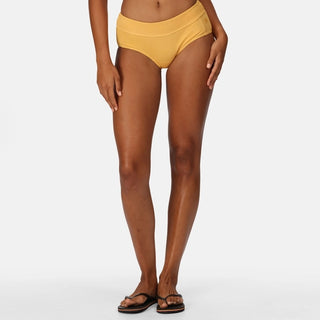 Women's Paloma Swim Brief Mango Yellow Texture